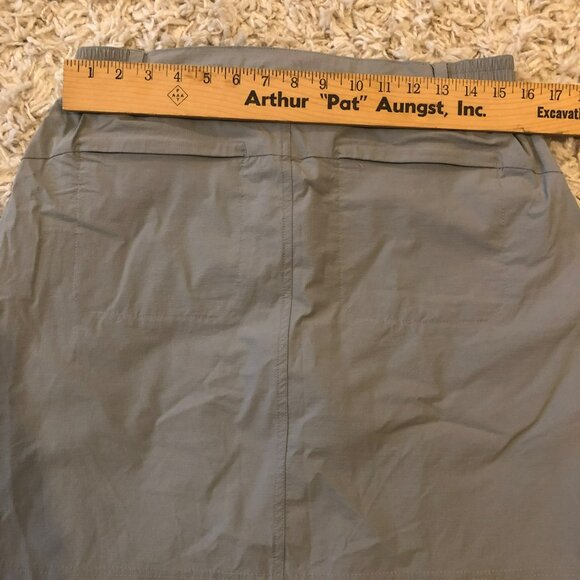 Libin Nylon Hiking Skort Sz XL Grey Comfort Waist Pockets Gorpcore Camping - Picture 6 of 8